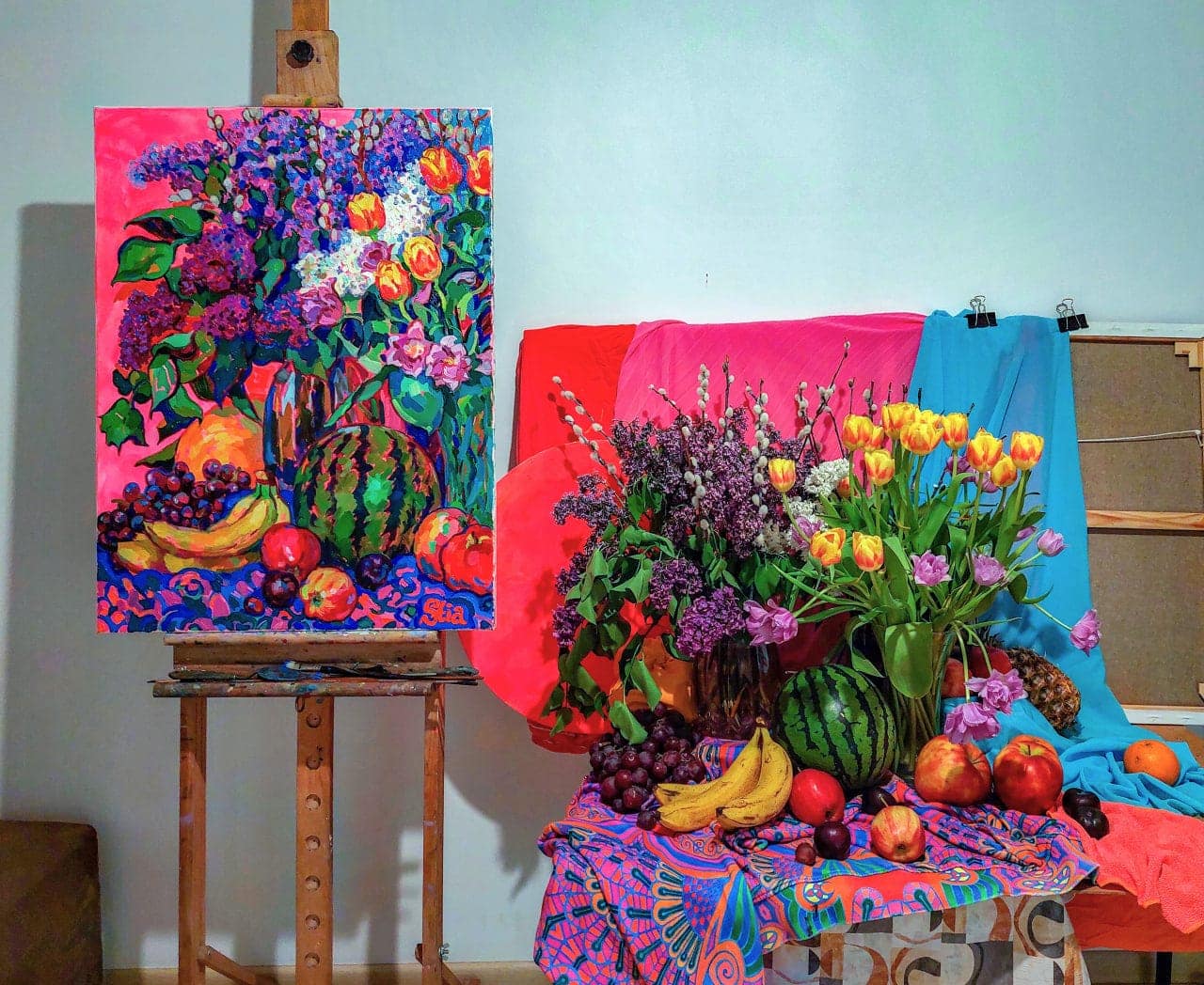 Pink Summer: Lilacs, Tulips, Watermelon - Image 2