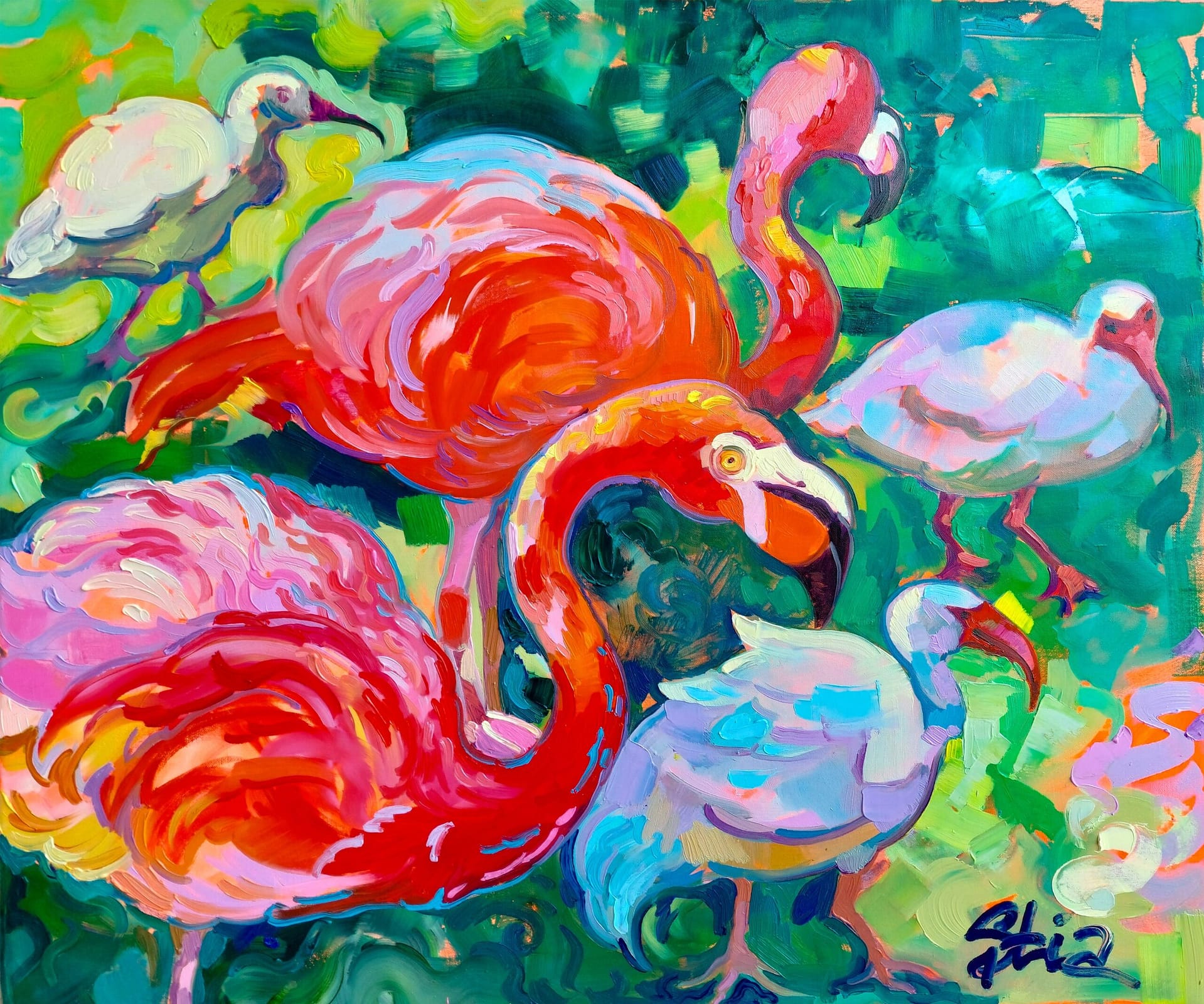 Tropical Spectacle
Emochromism.To wonder is to encounter the world as if it were still new.Oil on canvas
85 W × 75 H × 2 D cm
2025